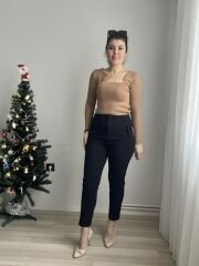 Zara Model Krep Kumas Pantolon